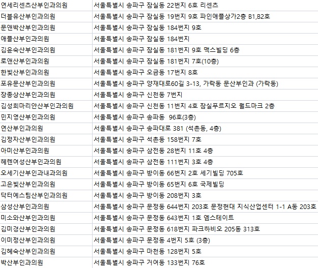 이미정산부인과의원 이미지
