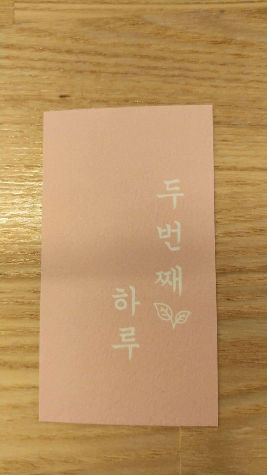 두번째하루 이미지