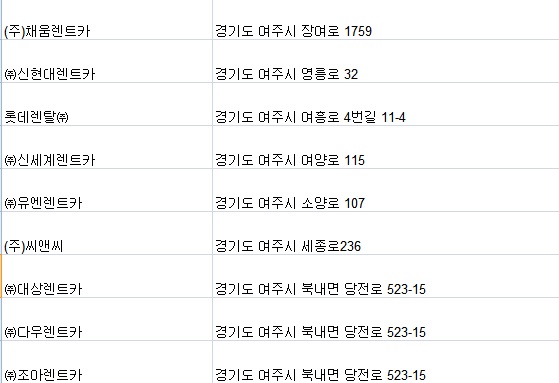 신세계렌트카주 이미지