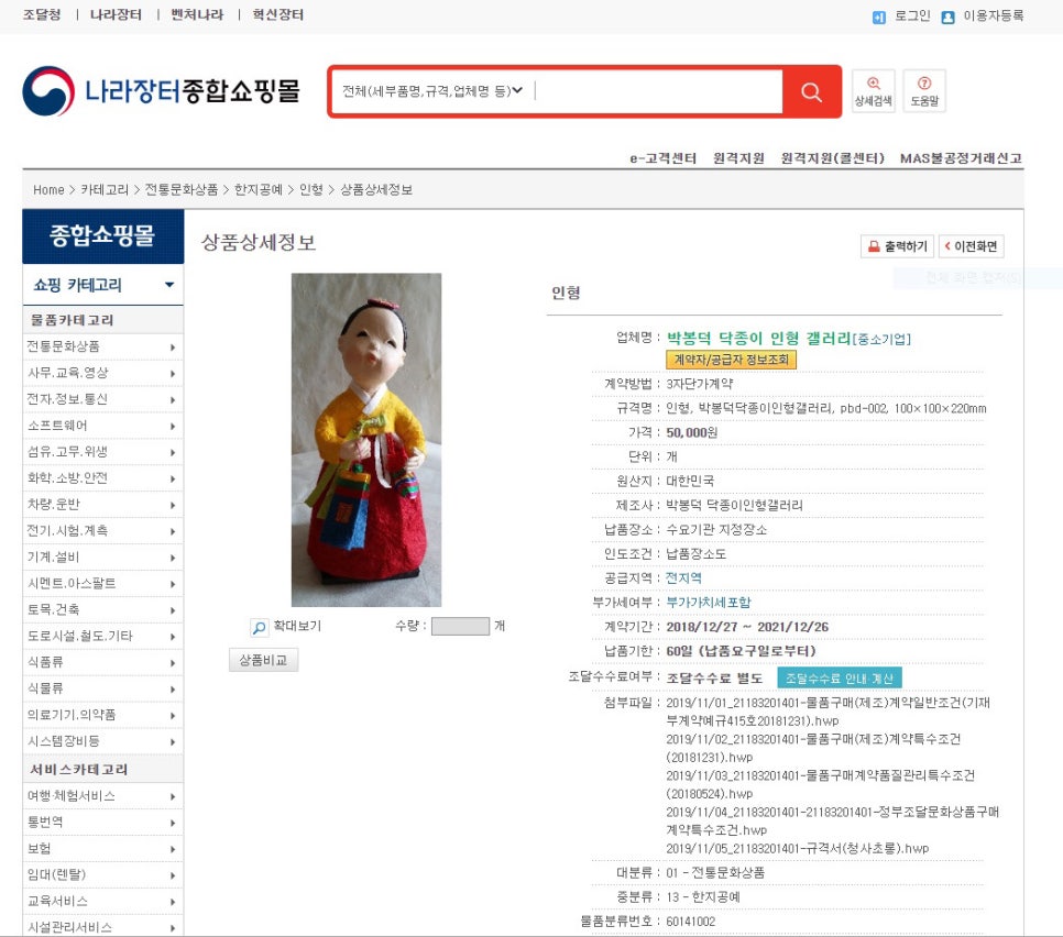 박봉덕닥종이인형갤러리 이미지