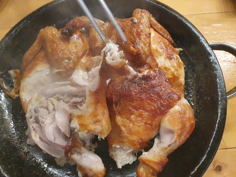 누룽지통닭 이미지