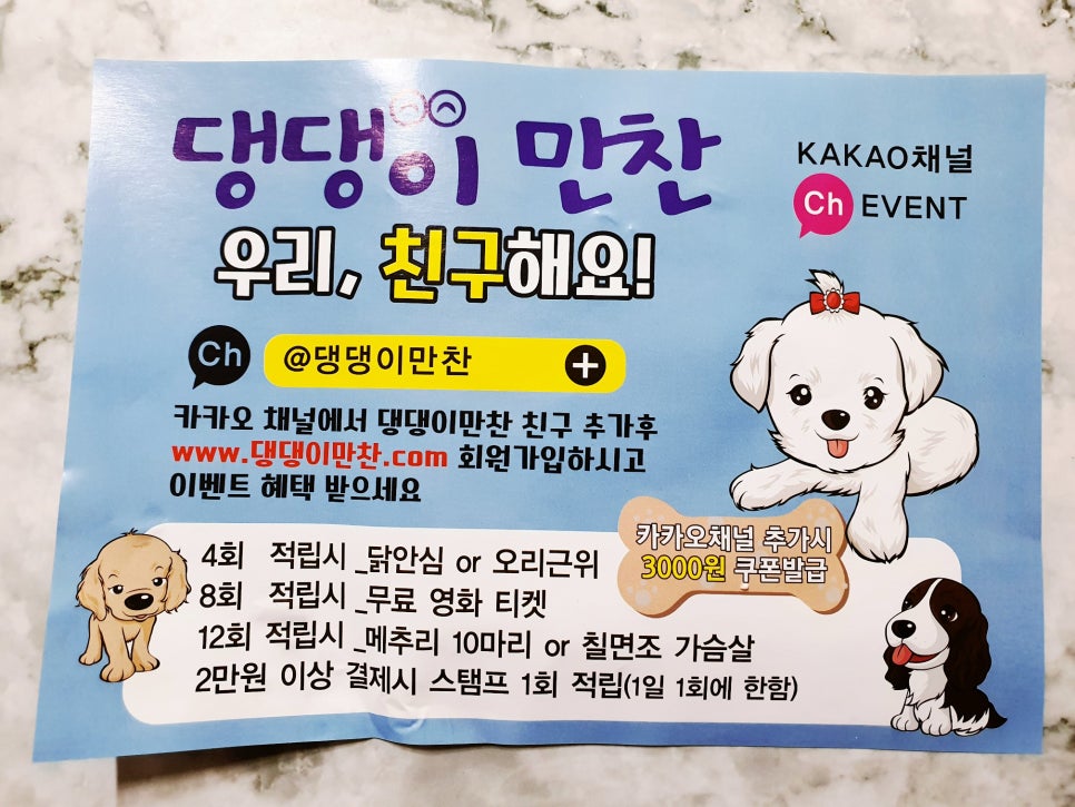 댕댕이 만찬 이미지