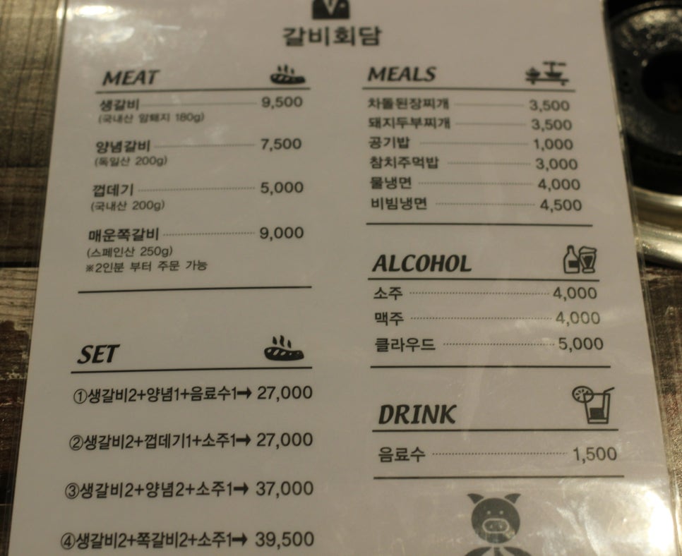 갈비회담 이미지