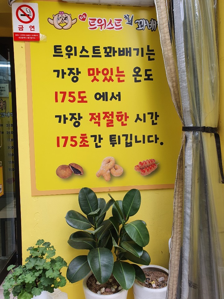 하트 트위스트 찰꽈배기 이미지