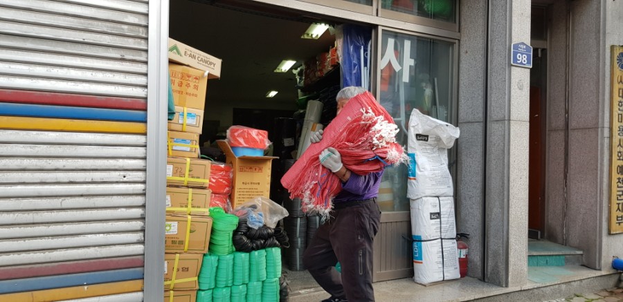 시장천막사 이미지