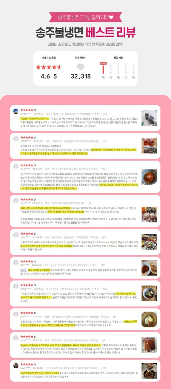 송주불냉면 이미지