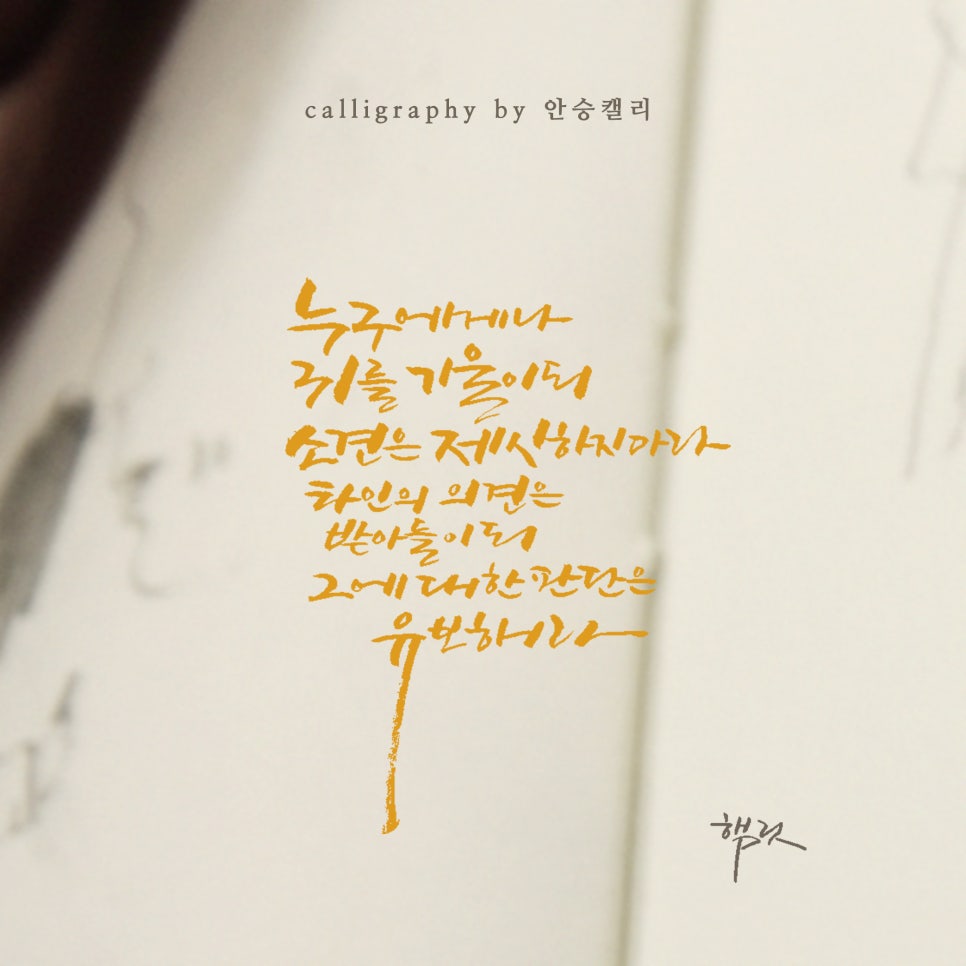 안승캘리 이미지