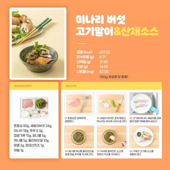 고기랑산채랑 이미지