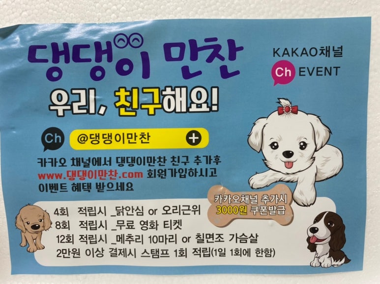 댕댕이 만찬 이미지