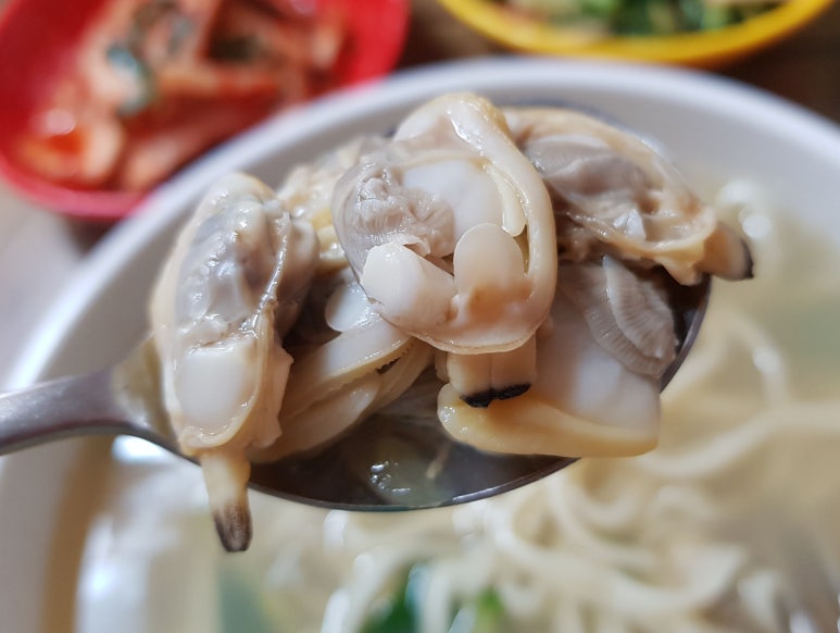 바지락손칼국수 이미지