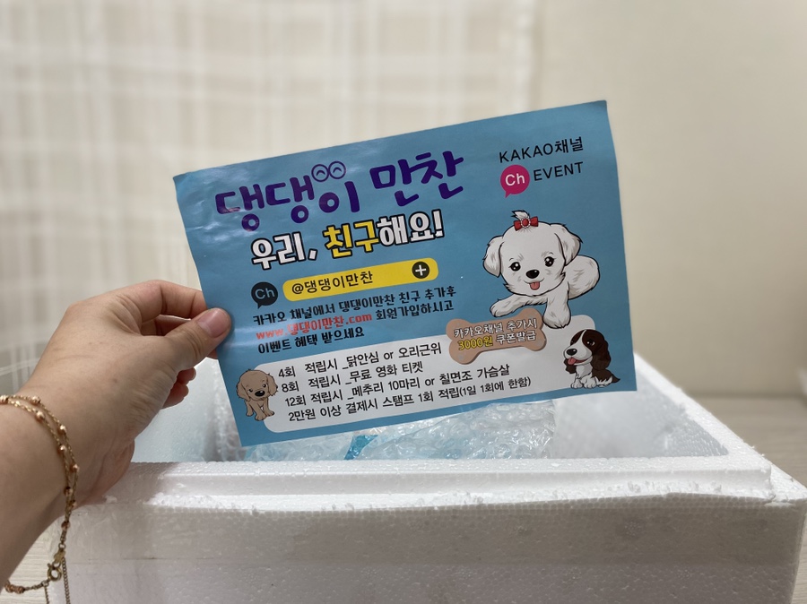 댕댕이 만찬 이미지