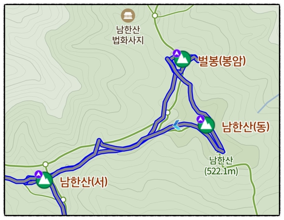 남한산(동) 정상석 이미지