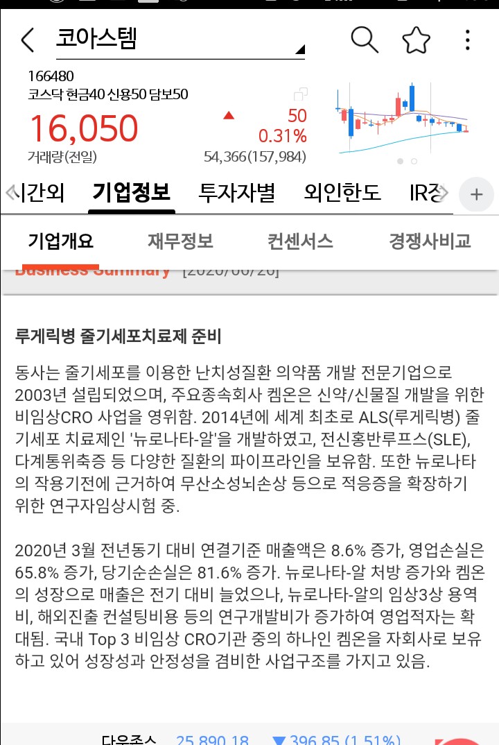 코아스템켐온(주) 이미지