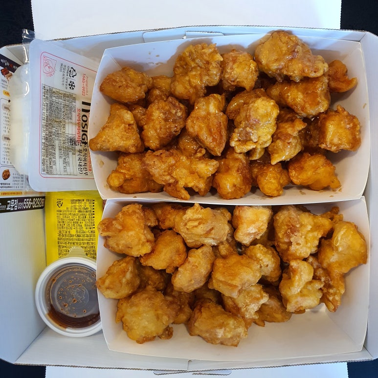 [구리맛집] 호식이 두마리 치킨 순살 부위 분석 : 네이버 블로그