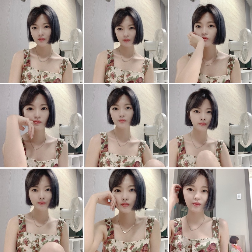 미남커트염색 이미지