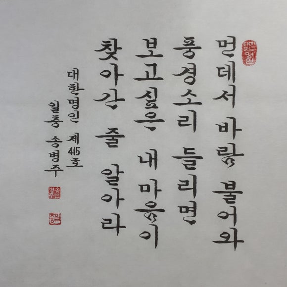 대한명인글씨교정 이미지