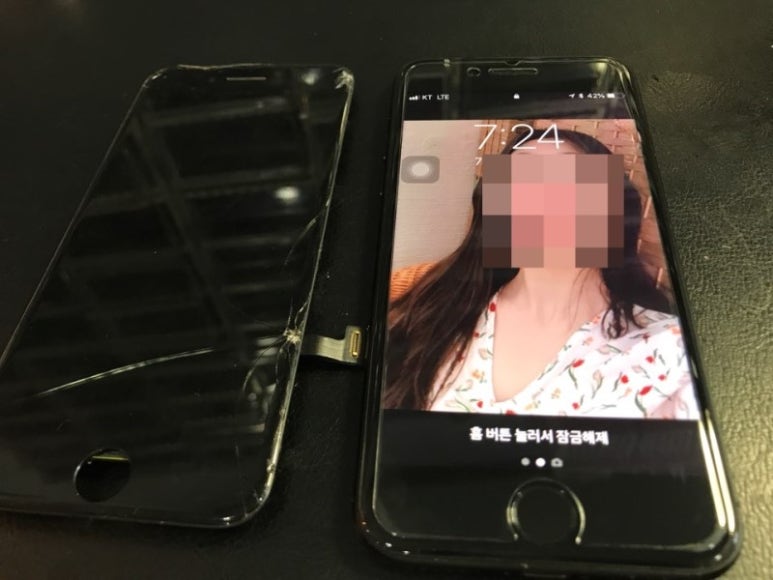 아이폰액정수리픽스폰 이미지