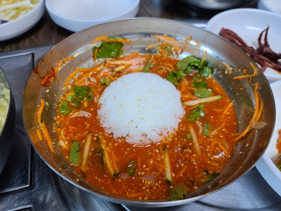 울릉도 물회 횟집 이미지