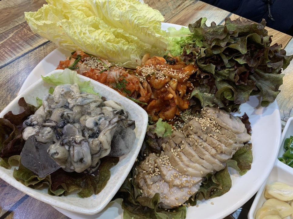 마산아구찜，굴 이미지