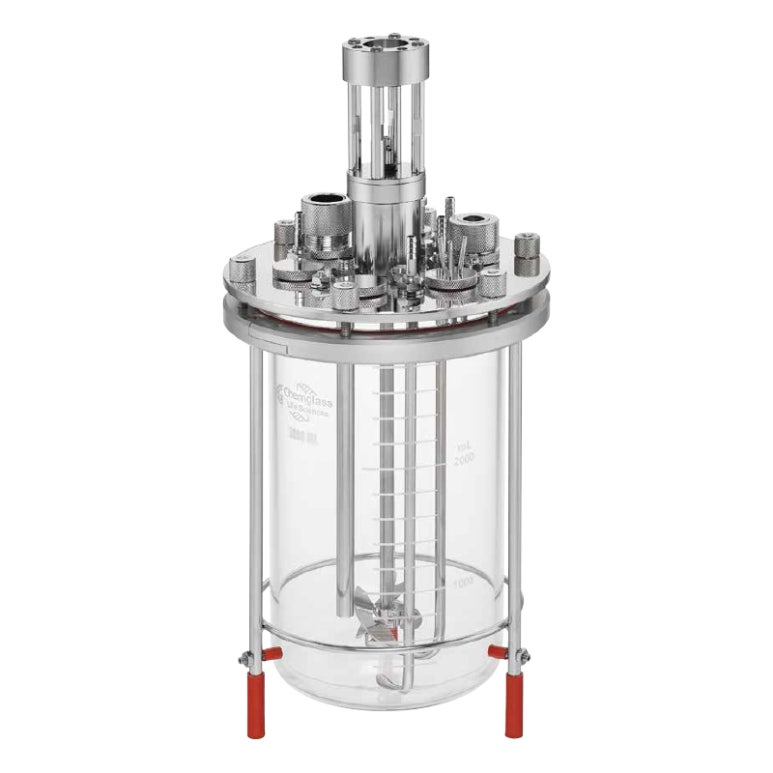 105 mm ID Chemglass CLS-1379-01 Series CLS-1379 Unjacketed Bio Reactor Vessel 246 mm Height Chemglass Life Sciences 2L Capacity 105 mm ID Chemglass CLS-1379-01 Series CLS-1379 Unjacketed Bio Reactor Vessel 246 mm Height Chemglass Life Sciences 2L Capacity