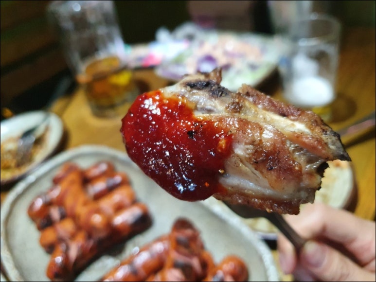 청개구리바베큐 이미지