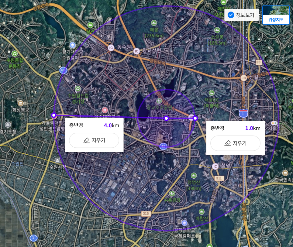 국도 수원IC(경희대) 이미지