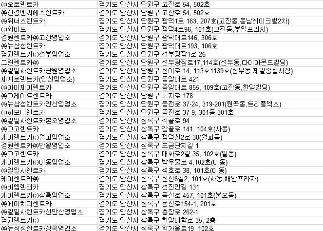 에이치디렌트카 이미지