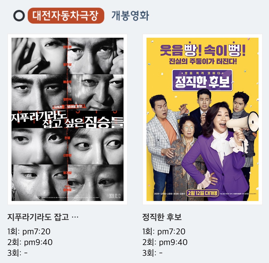 별빛영화마을 대전자동차극장 이미지