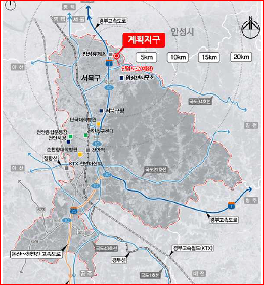 축구종합센터구역 도시개발사업 이미지