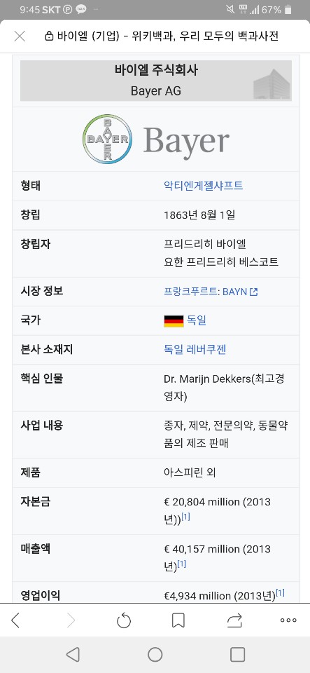 주식회사 바이엘 이미지