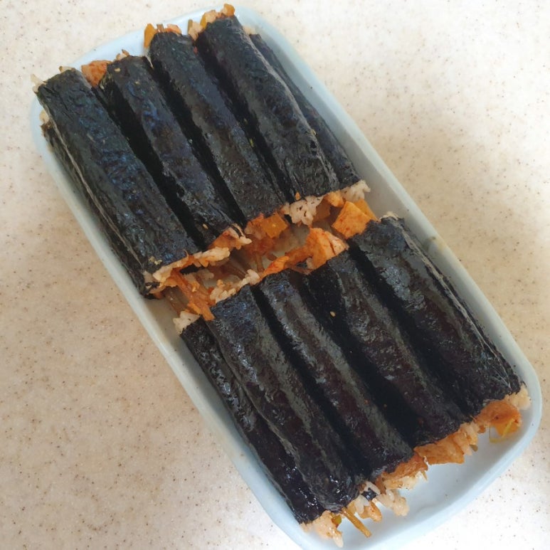 단무지김밥 이미지