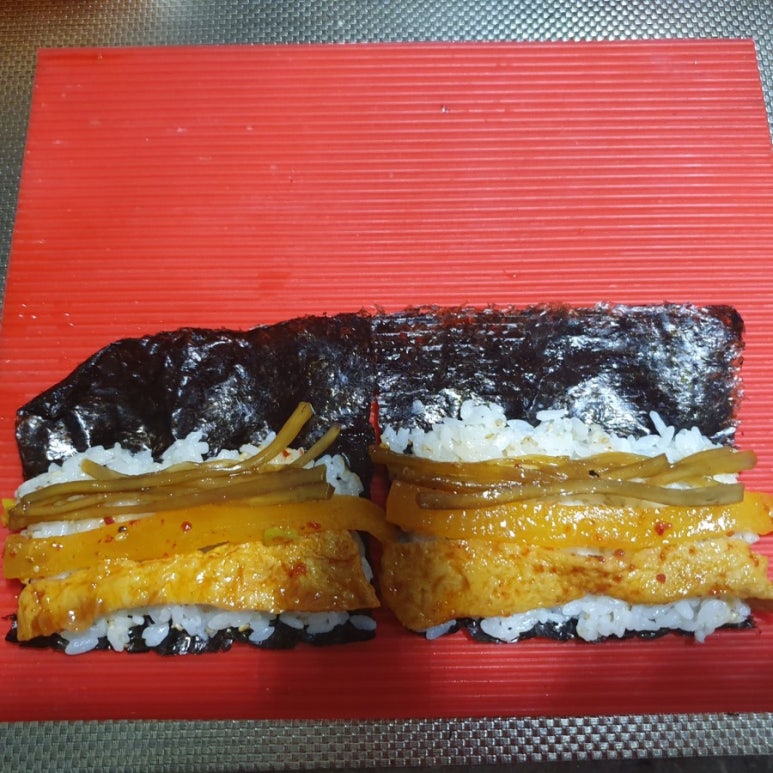 단무지김밥 이미지
