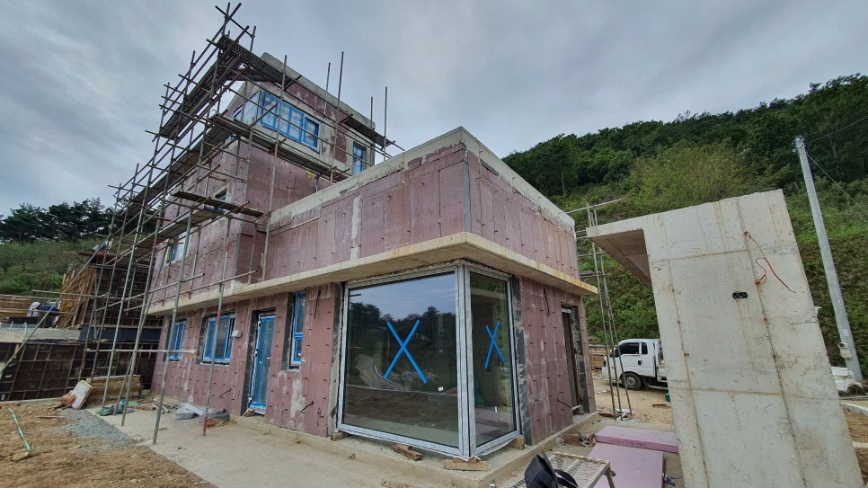 독일식창호 전남 광양 도솔마을 RC건물 창호시공