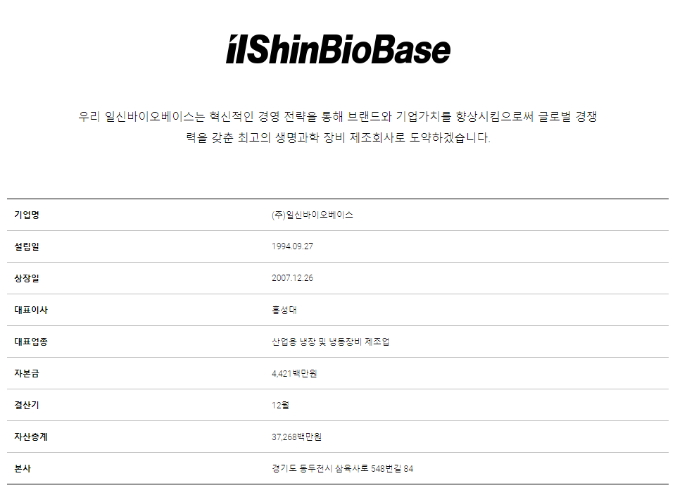 일신식품 이미지