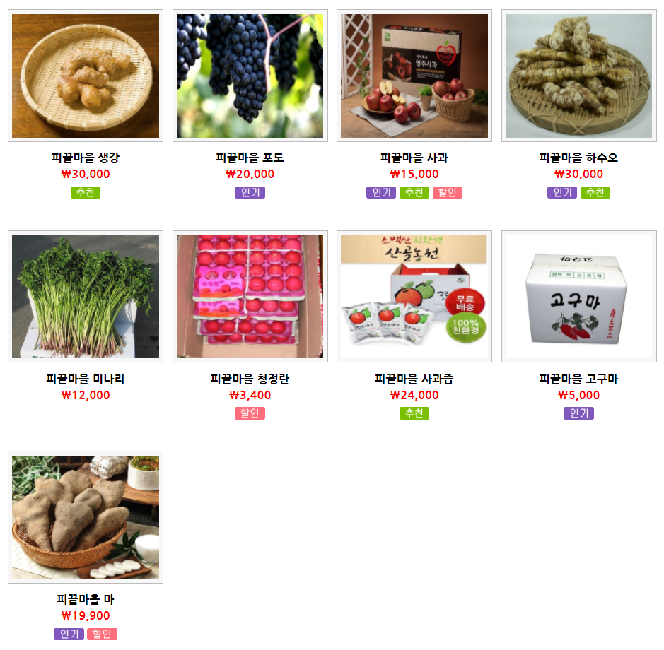 피끝마을녹색농촌체험마을 이미지