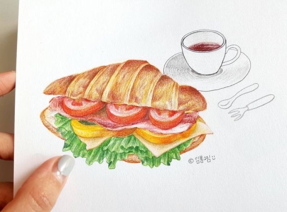크로와상 이미지