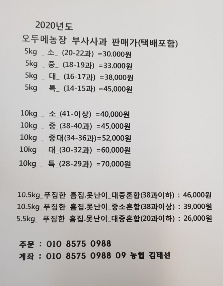 청송꿀사과 오두메농장 이미지