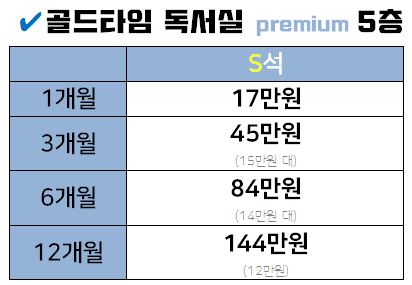 골드타임독서실 이미지