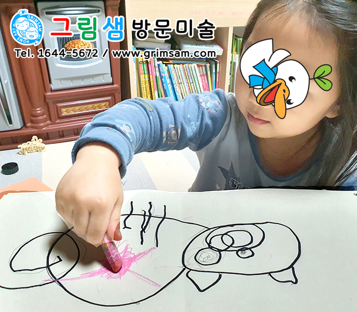 미술하는아이 이미지