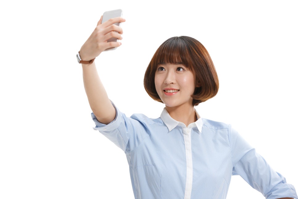 단발머리 이미지