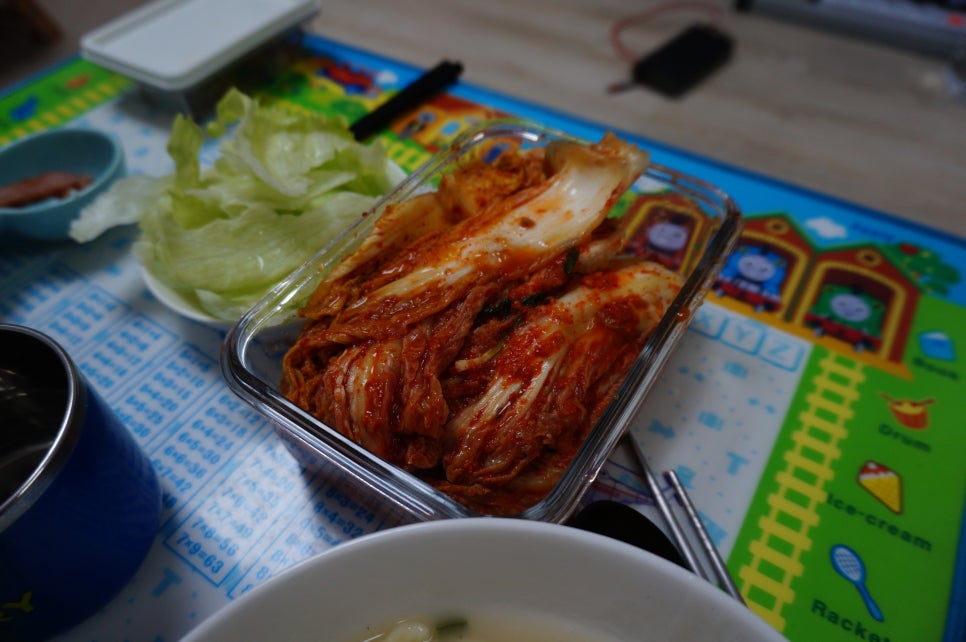 장모님칼국수.김치 이미지