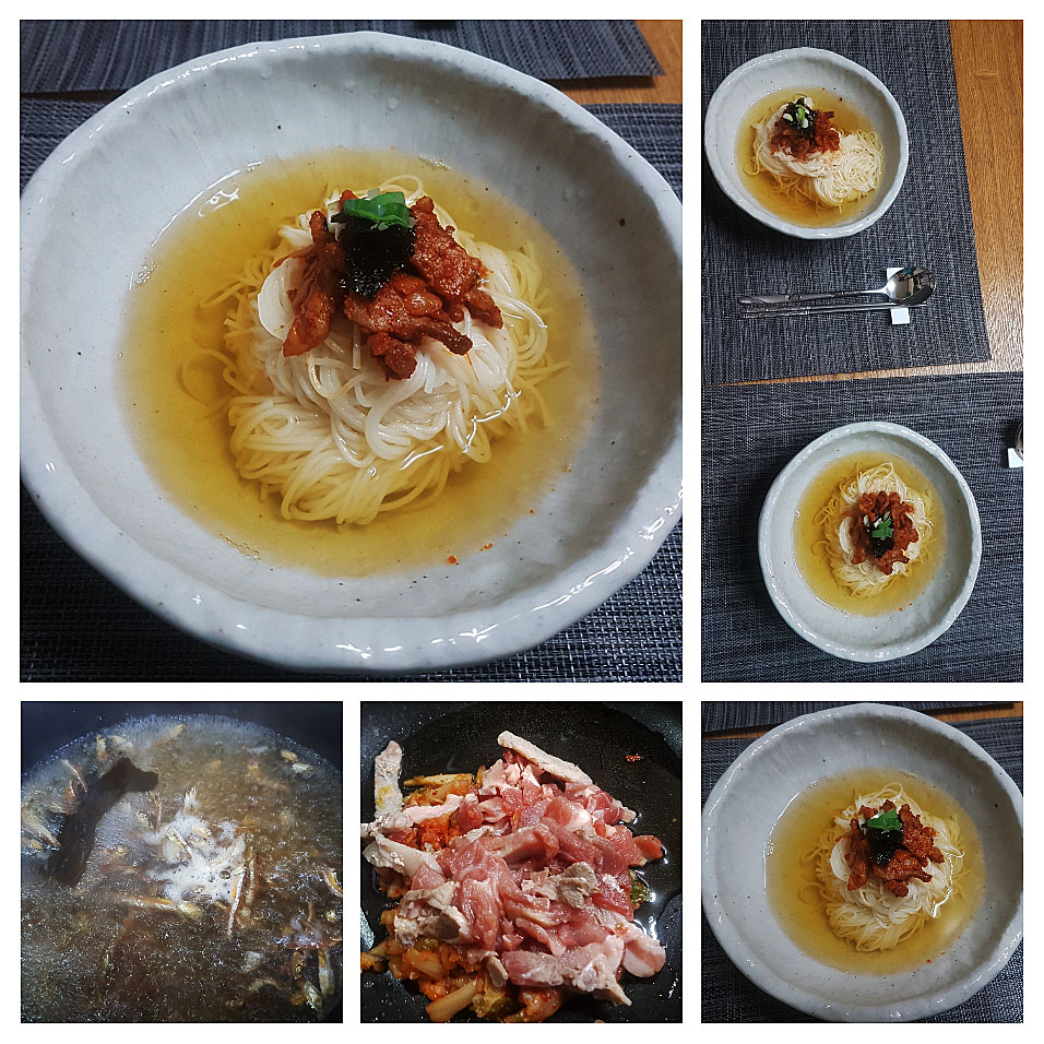 삽겹살이랑 국수랑 이미지