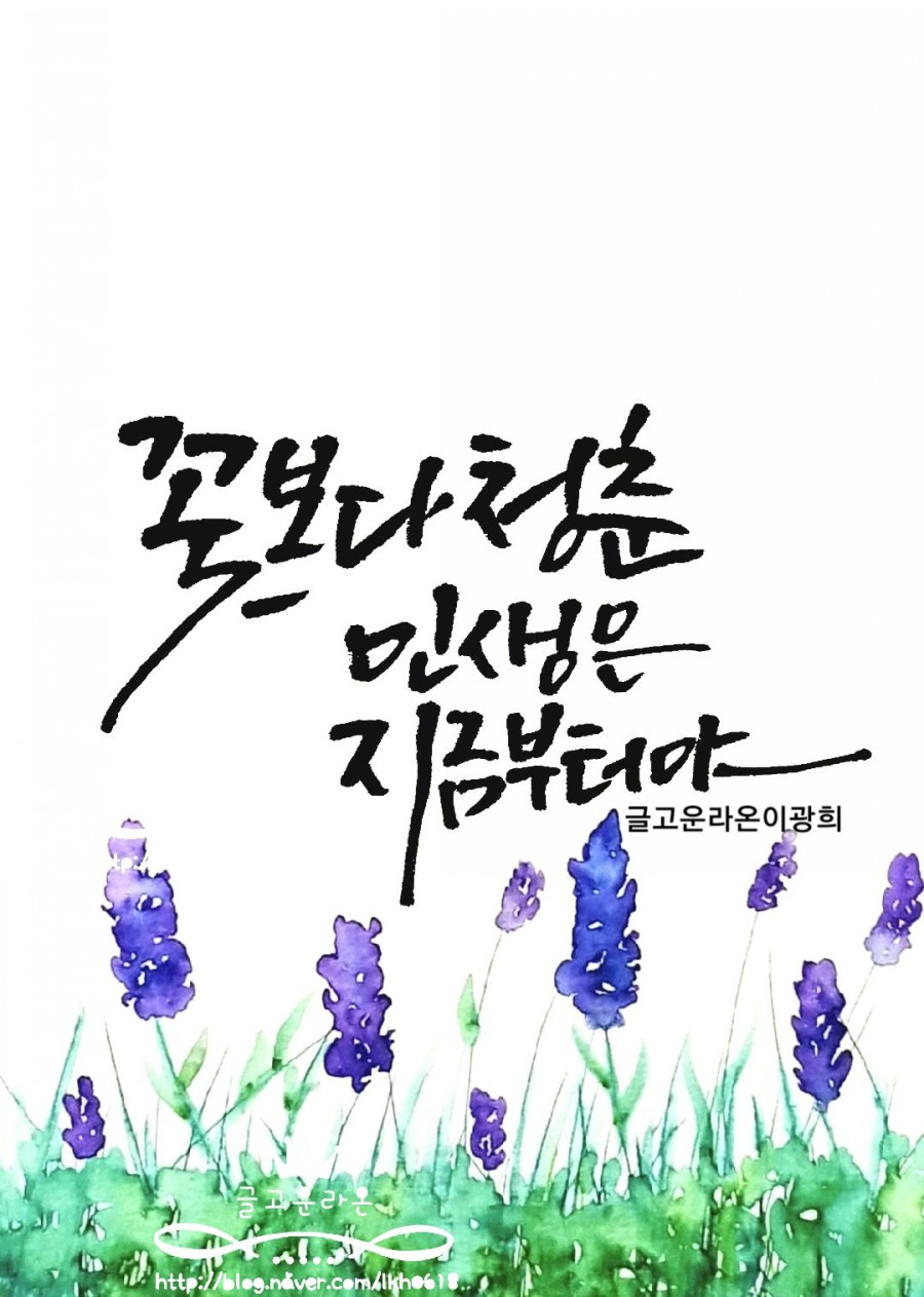 글라온캘리그라피 이미지