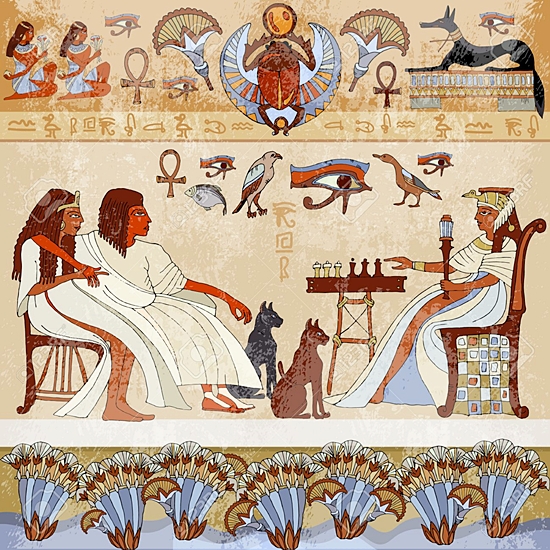 [페인트 발전 역사] 이집트 벽화