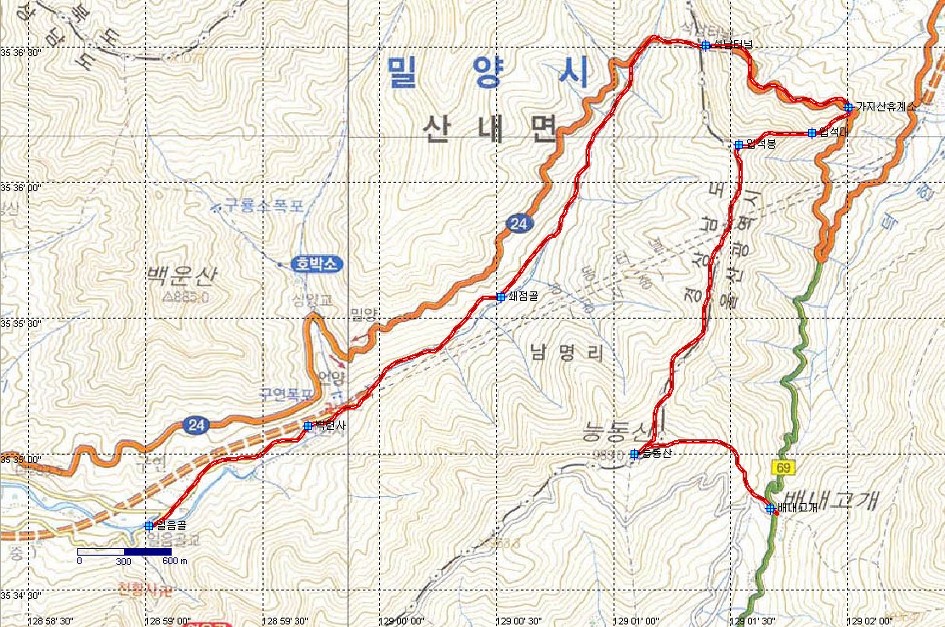 배내 삼거리 이미지