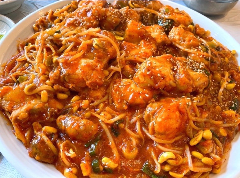평화아구찜 이미지