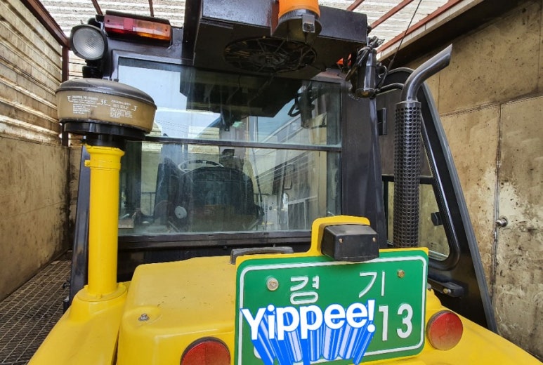 현대크레인，지게차 이미지