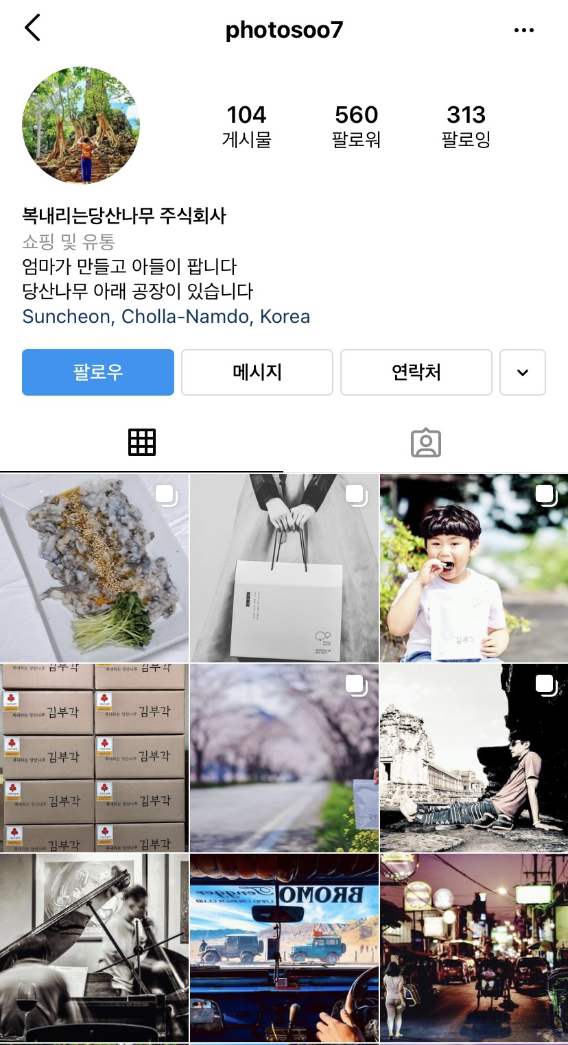 복내리는당산나무 이미지