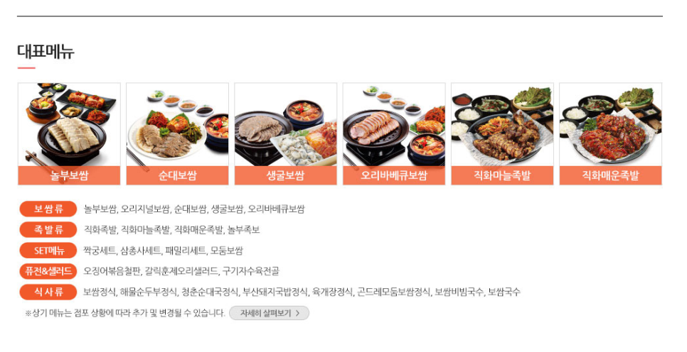 놀부족발보쌈. 놀부통닭 이미지