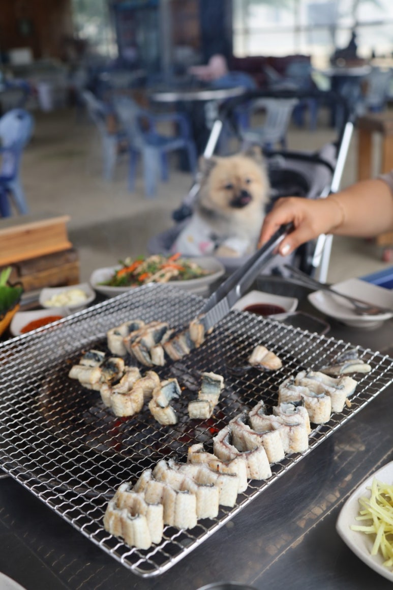 용문장어화로구이 이미지